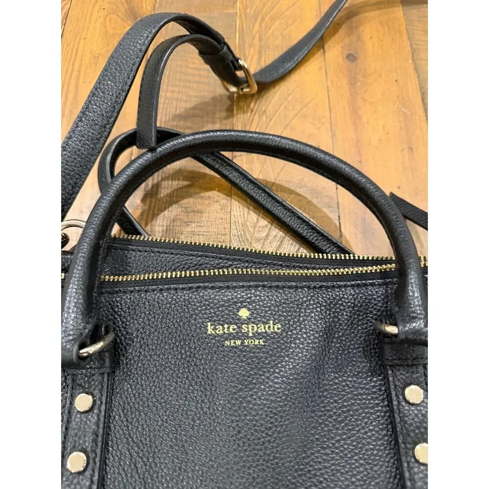 Kate Spade Mulberry Street Lise Black Leather Tote